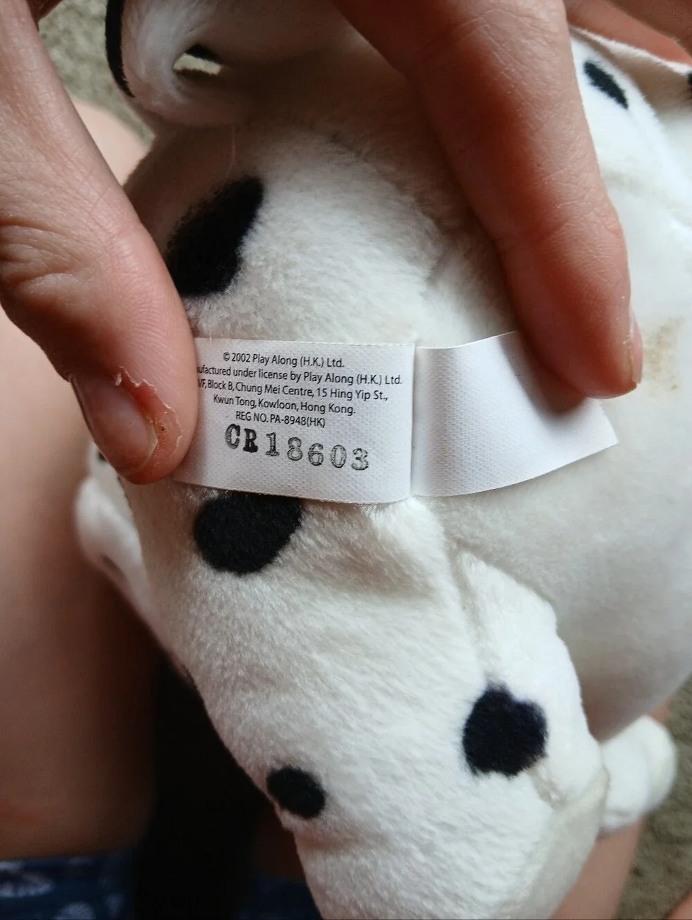 RARE Vintage THE DOG Artist Collection Dalmatian Plush Toy Y2K